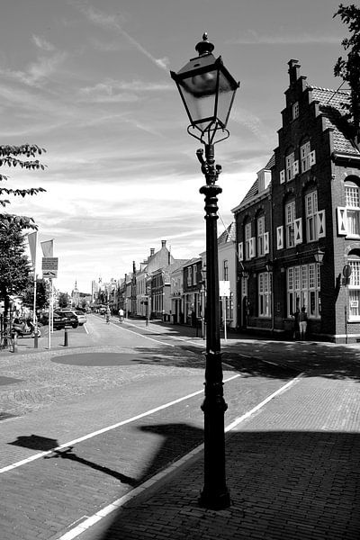 Vianen Utrecht Inner city Black and White by Hendrik-Jan Kornelis