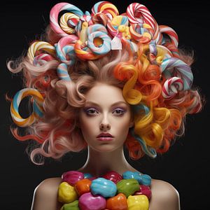 Candycane woman