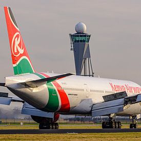 Kenya Airways Boeing 777-200ER passenger aircraft. by Jaap van den Berg