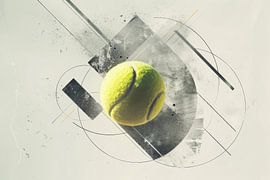 Balle de tennis Abstraction sur Poster Art Shop
