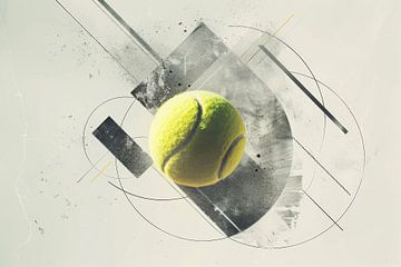 Tennisbal abstractie van Poster Art Shop