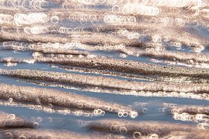Motifs de sable avec bokeh