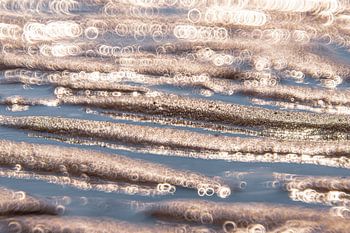 Motifs de sable avec bokeh
