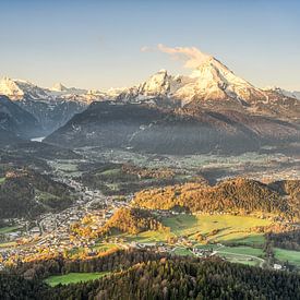 Uitzicht op het Berchtesgadener Land van Michael Valjak
