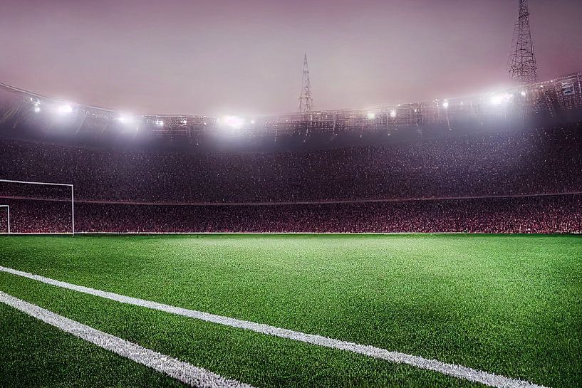 Voetbalveld met schijnwerpers Wereldbeker van Animaflora PicsStock