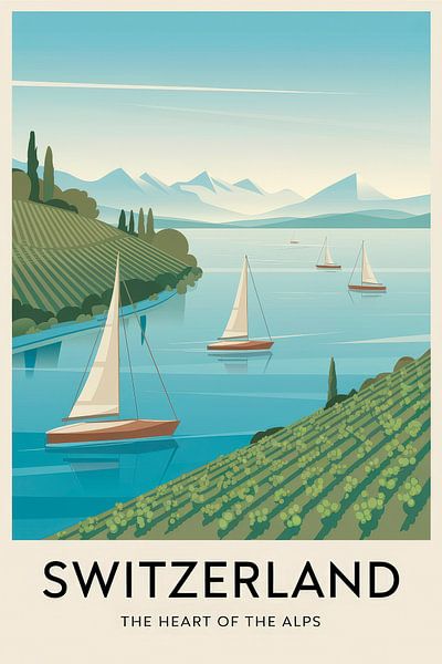 Zwitserland van Poster Art Shop