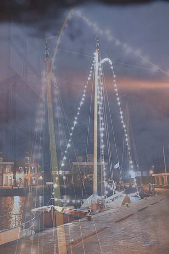 Abstracte fotografie | Nachtfotografie | Lemmer aan het Dok II