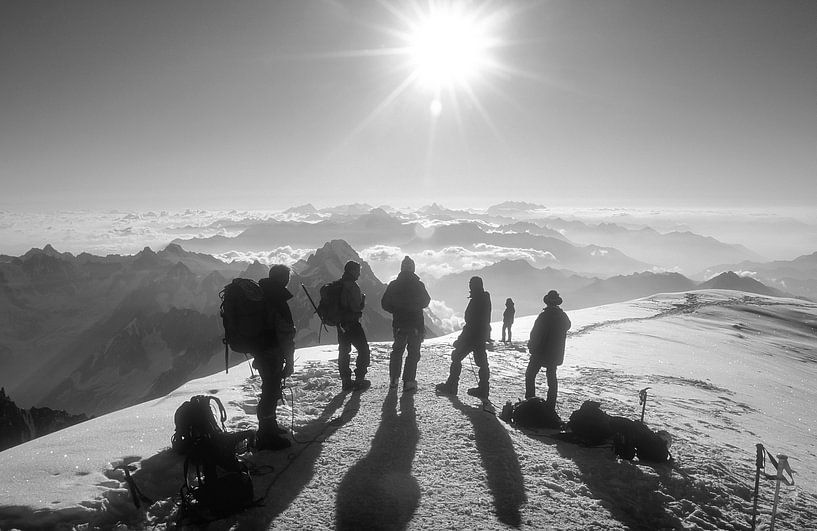 Mont Blanc Gipfelglück von Menno Boermans