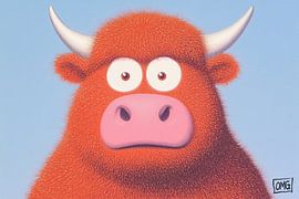 Red Fluffy Surprise van OMG Art