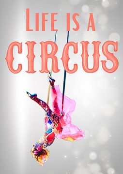 Life is a circus trapeze van Postergirls