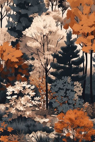 Forest botanical pattern #nature by JBJart Justyna Jaszke
