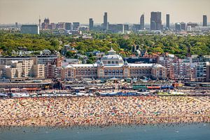 Luftaufnahme von Scheveningen, Strand und Kurhaus