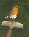 Robin the gardener's friend by Russell Hinckley thumbnail