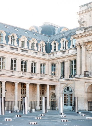 analog photo of Palais Royal in Paris