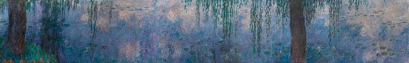 Die Seerosen - Morgen mit Weiden, Claude Monet von Meesterlijcke Meesters