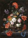 Still life with flowers and a watch by Schilders Gilde thumbnail