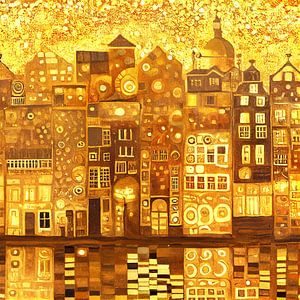 Ein Amsterdamer Traum im Stil von Gustav Klimt