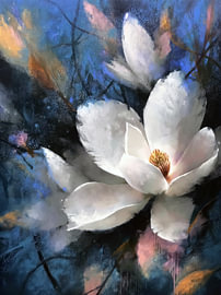 Bloemen schilderen in pastel van JBJart Justyna Jaszke