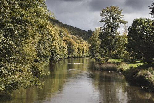 Gouden herfstlandschap Ardennen, België