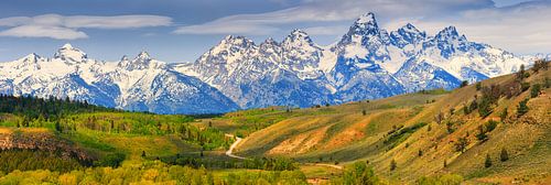 Panorama van Grand Teton National Park, Wyoming
