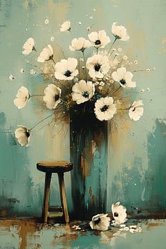 Silent Bloom - Japandi Anemone by Marijke Trienekens