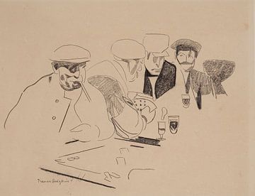 Frances Hodgkins - De kaartspelers (circa 1922) van Peter Balan