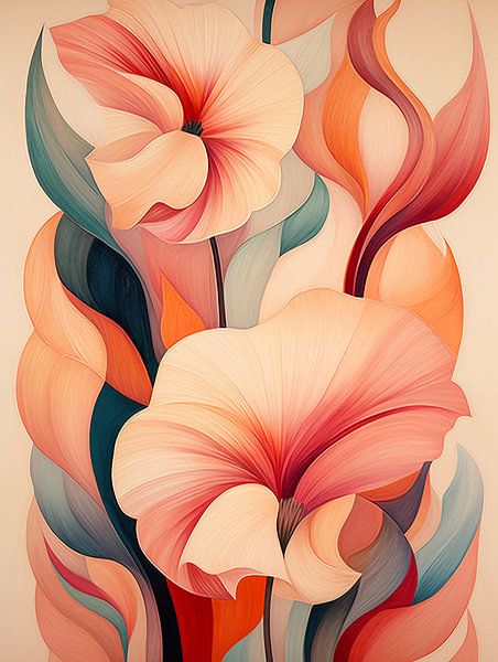 Flowers abstract by Bert Nijholt