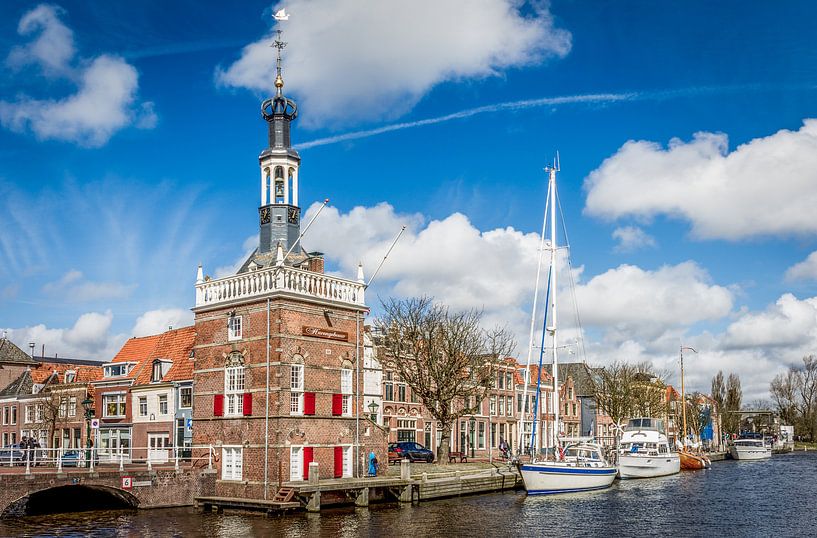 Die Accijnstoren auf dem Noordhollandsch Kanaal in Alkmaar in den Niederlanden von Hamperium Photography