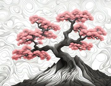 Ancient Japanese cherry blossom