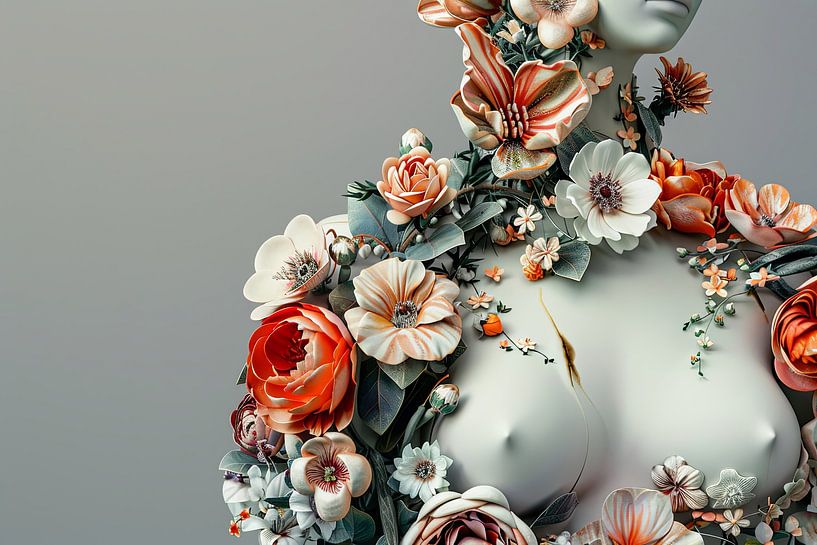 art with flowers by Egon Zitter