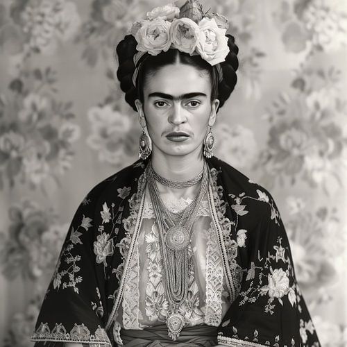 Frida Poster Print Zwart Wit