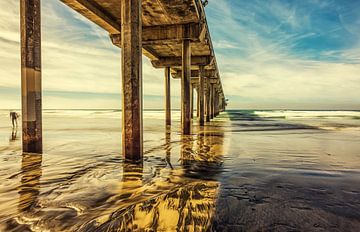 Scripps Pier zomermiddag van Joseph S Giacalone Photography