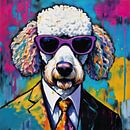 PopArt Poodle 01.9 van Blikvanger Schilderijen thumbnail