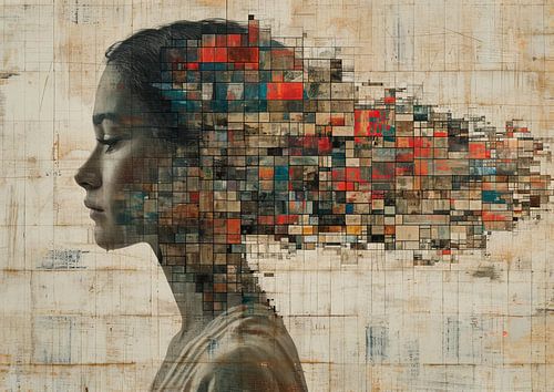 Paysage de rêve en pixels