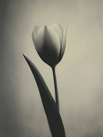 Tulpe im sanften Licht Nr. 25 von Studio Silver & Sepia