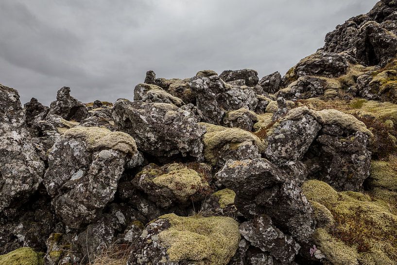Fiskbyrgi, lava steen in IJsland van Chris Snoek