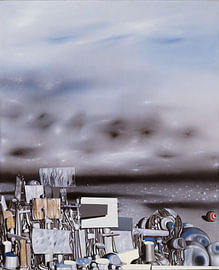 Yves Tanguy - De luchtspiegeling van de tijd, 1954