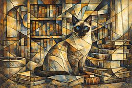 Un siamois parmi les livres