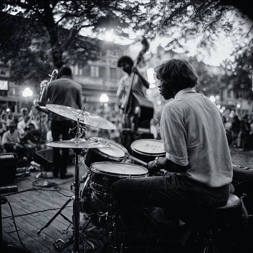 de drummer van de band