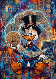 The Ultimate Power Move: Why Your Office Needs This Bitcoin Duck by atiq art