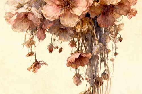 Arrangement of dried flowers