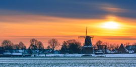 Garnwerd im Winter, Groningen, Niederlande von Henk Meijer Photography