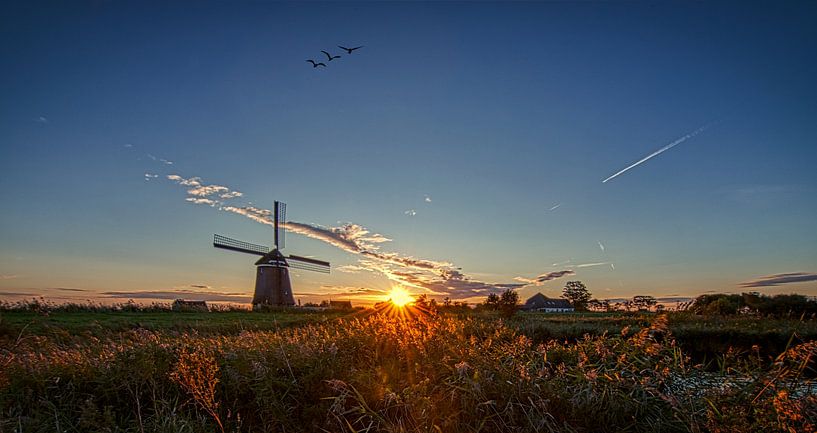Mühle New Life im Gegenlicht von peterheinspictures