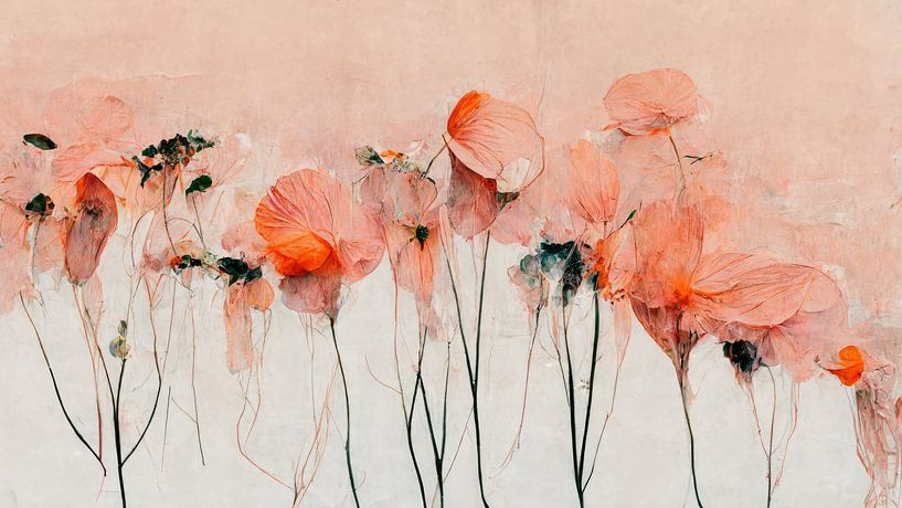 Peach Poppy by Treechild