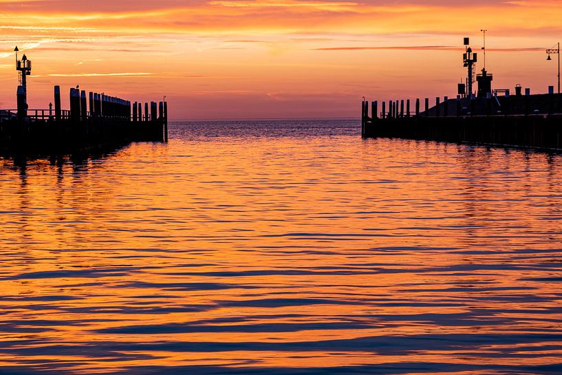 Sunrise in the harbour of Oudeschild on Texel by Everydayapicture_byGerard  Texel