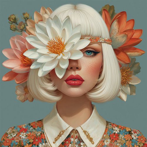 Seerosen-Ikone II von Mirjam Duizendstra