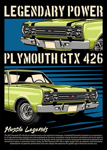 Plymouth GTX 426 Hemi Auto van Adam Khabibi