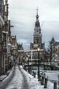 Alkmaarse Waagtoren in de winter van Mike Bing thumbnail