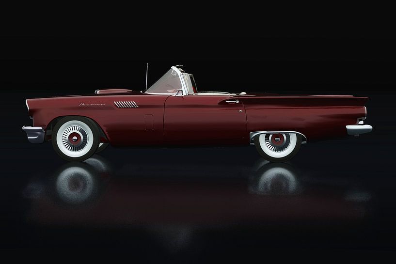 Ford Thunderbird Convertible Lateral View by Art to make a house your home