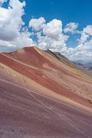 Kunstvolle rote Landschaft